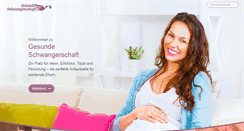 Desktop Screenshot of gesundeschwangerschaft.com