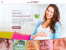 Tablet Screenshot of gesundeschwangerschaft.com